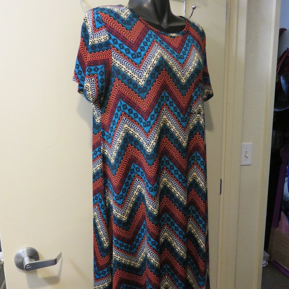 LULAROE SIMPLY COMFORTABLE HI-LO DRESS/size LARGE